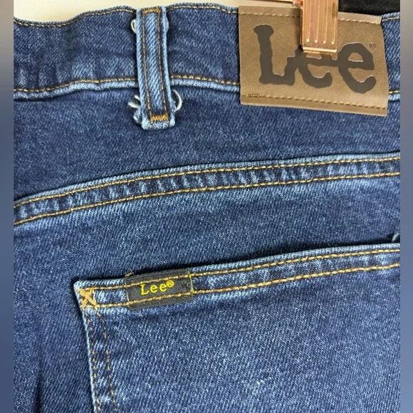 Lee Regular Fit Bootcut Jeans Two Sizes Dark Blue Denim Comfort Stretch 36x32 - Picture 5 of 9